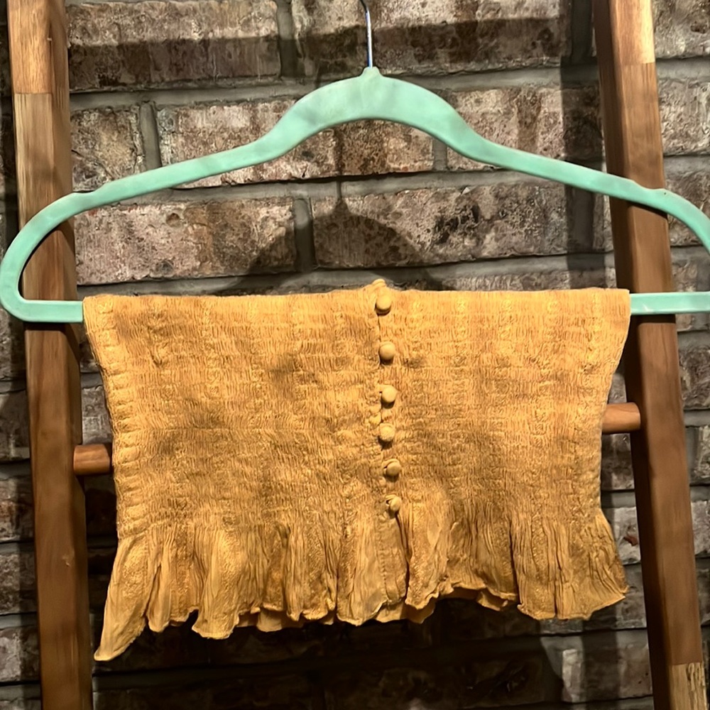 American Eagle Yellow Tube Top. Size MD. Never worn.